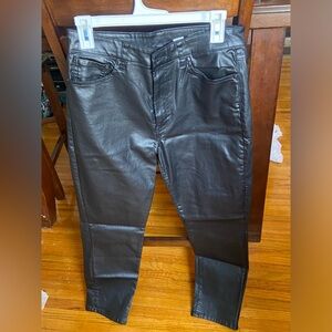 Faux leather H&M mom jeans. Size 8
